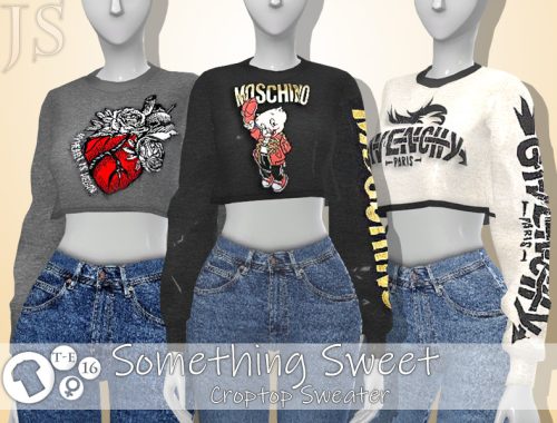 Something Sweet Crop Top Sweater's
