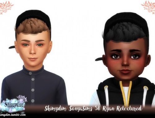 SonyaSims 58 Ryan Hair Retexture at Shimydim Sims