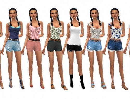 SP10 FRAYED SHORTS at Sims4Sue