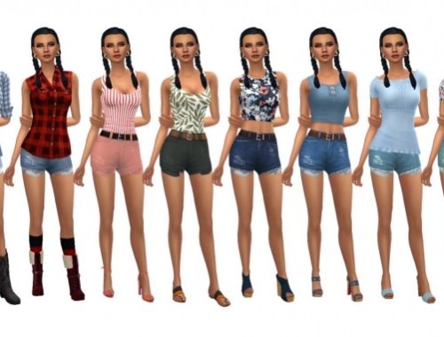 SP10 FRAYED SHORTS at Sims4Sue