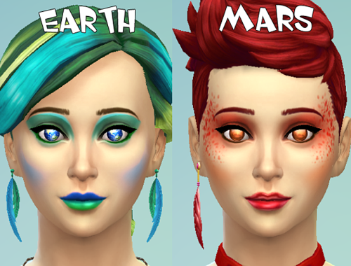 Space Contacts (Face Paint)