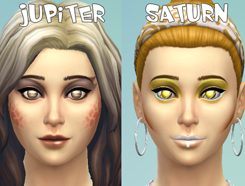 Space Contacts (Face Paint)