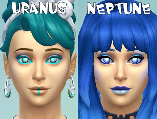 Space Contacts (Face Paint)