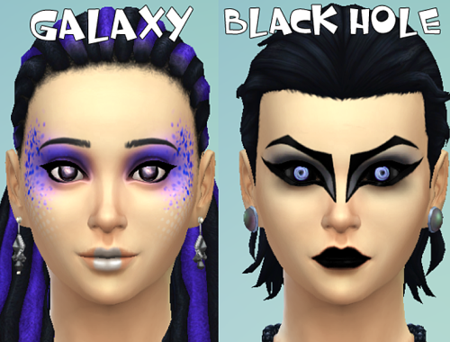 Space Contacts (Face Paint)