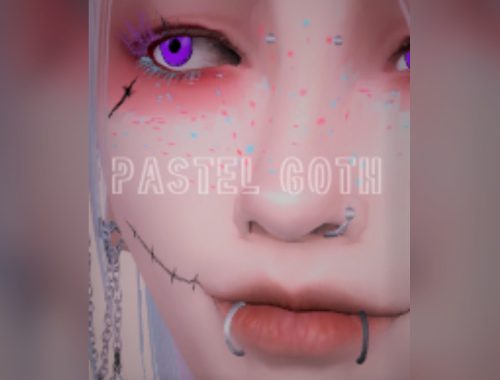 [Spacebaba] Pastel Goth Makeup