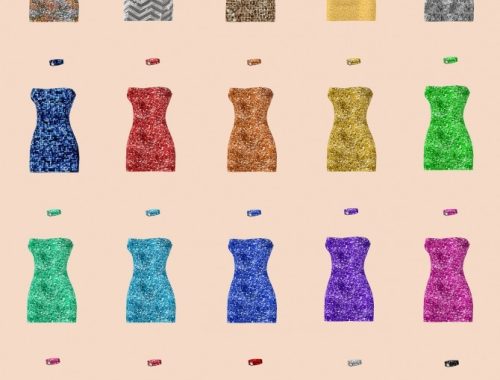 Spangle Mini choker dress at RIMINGs
