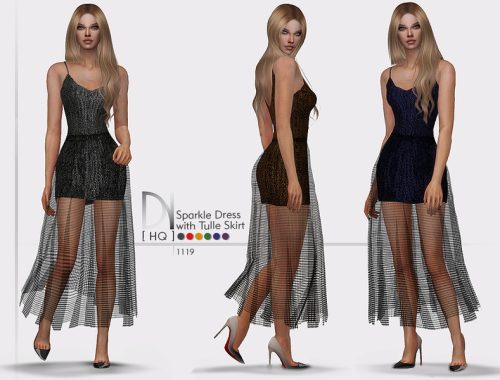 Sparkle Dress with Tulle Skirt
