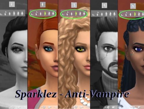 Sparkly Eyes – Human, Mermaid, Spellcaster or Vampire by Serpentia at Mod The Sims