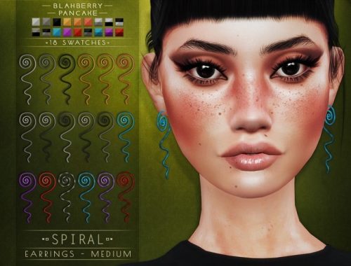 Spiral earrings at Blahberry Pancake