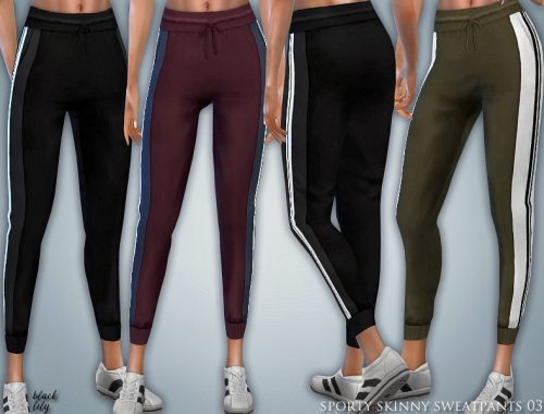 Sporty Skinny Sweatpants 03