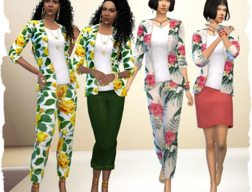 Spring jacket and pants by Chalipo at All 4 Sims