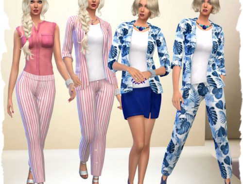 Spring jacket and pants by Chalipo at All 4 Sims