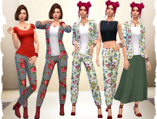 Spring jacket and pants by Chalipo at All 4 Sims