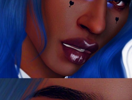 Spring make-up trio: eyeshadow + 2 eyeliners at Praline Sims