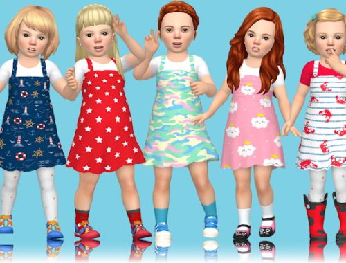 Spring Toddler Stuff Dress at Annett’s Sims 4 Welt