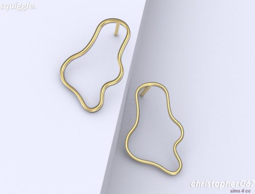 Squiggle Earrings / Christopher067