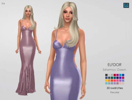 Sstormyy Gown RC at Elfdor Sims