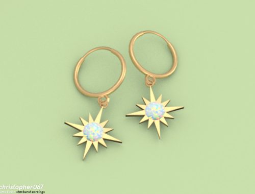 Starburst Earrings / Christopher067