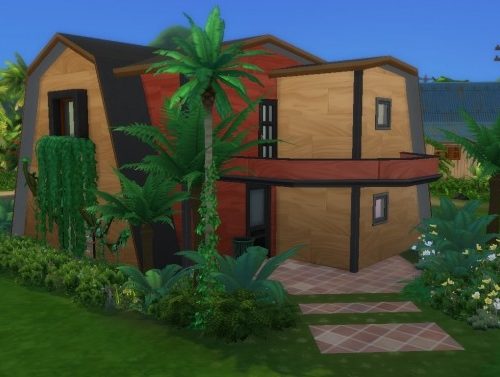 STARTER Jungle Haven house by terrifreak at Mod The Sims