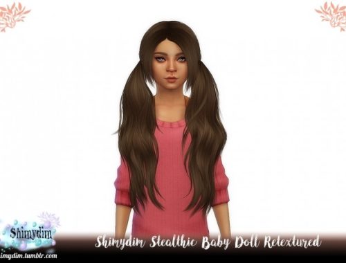 Stealthic Baby Doll Hair Retexture Ombre + Child Naturals + Unnaturals at Shimydim Sims