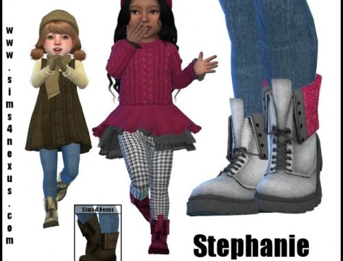 Stephanie boots by SamanthaGump at Sims 4 Nexus