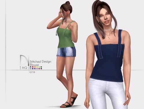 Stitched Design Blouse