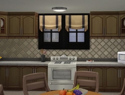 Stone Pilar house by oumamea at Mod The Sims