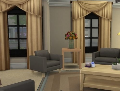 Stone Pilar house by oumamea at Mod The Sims