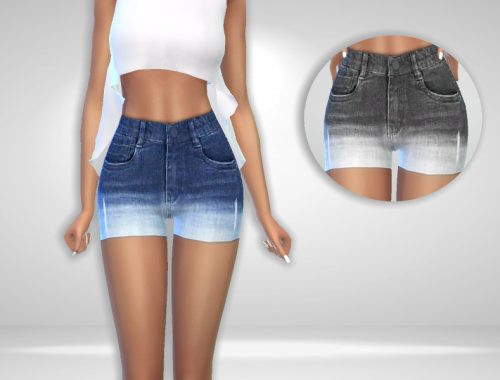 Stone Washed Shorts