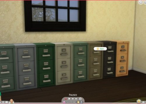 Storable File Cabinets by aldavor at Mod The Sims