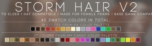 STORM HAIR V2 at Candy Sims 4