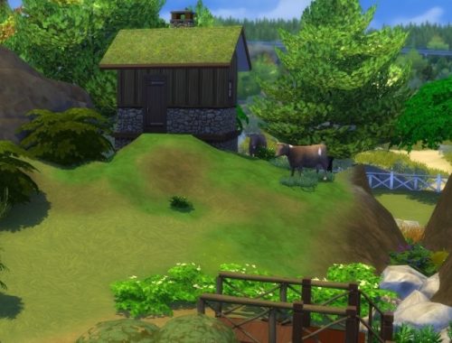 Storskogsetra (The large forest shieling) at KyriaT’s Sims 4 World