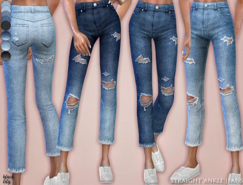 Straight Ankle Jeans