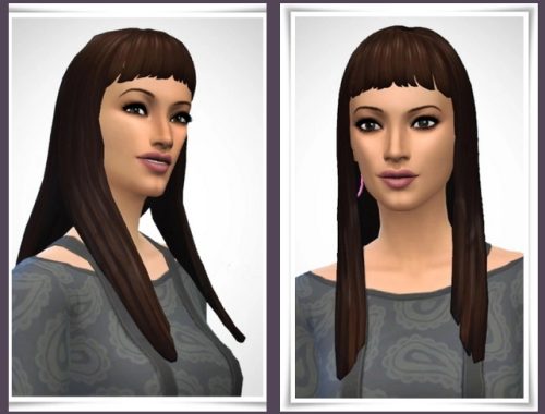 Straight Hair Short Bangs at Birksches Sims Blog