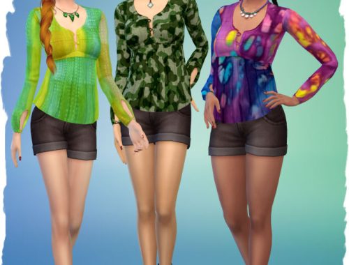 Stranger top by Chalipo at All 4 Sims