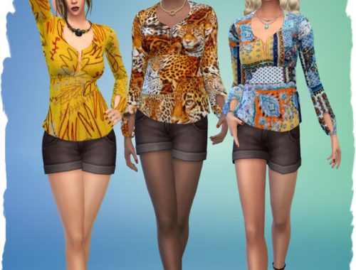 Stranger top by Chalipo at All 4 Sims
