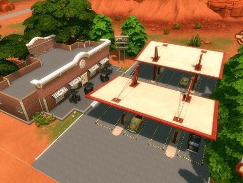 Strangerville renew #12 Gas station by iSandor at Mod The Sims