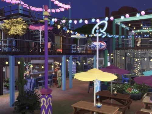 StrangerVille Shipping Container Food Market at GravySims