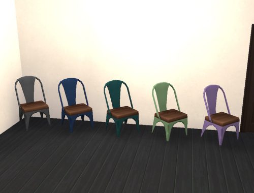 Strappy Metal Chair Recolor - REQUIRES CITY LIVING