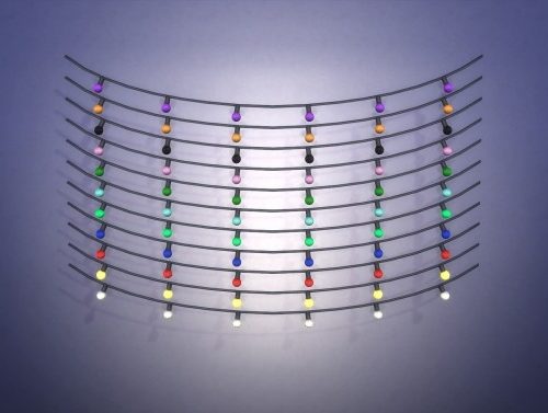 String Lights Without Poles by Teknikah at Mod The Sims