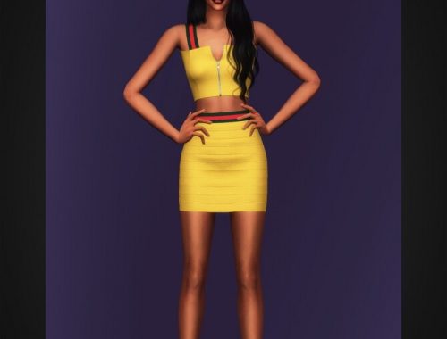 Stripe Tape Two Piece Dress at Gorilla