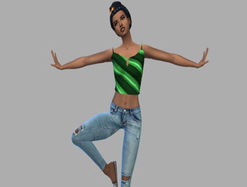 Striped Crop Top