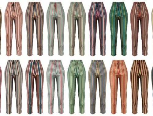 Striped pants at LazyEyelids