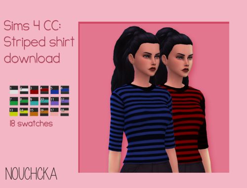Striped shirt for women.
