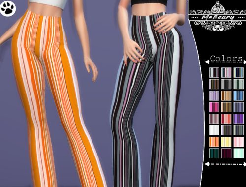 Striped Wide Pants