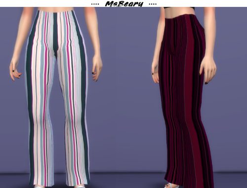 Striped Wide Pants