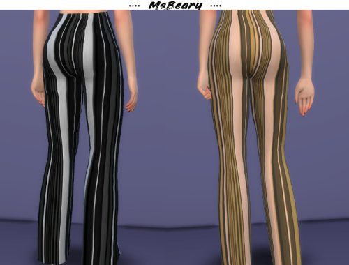 Striped Wide Pants