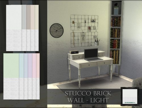 Stucco Brick Wall - Light