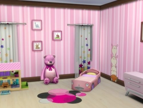 Suddenly Stripes Wallpaper by Veckah at Mod The Sims
