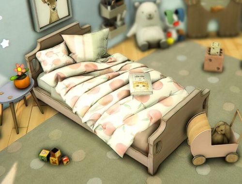 Sue Toddler’s Bedding Set at Sims4Nicole